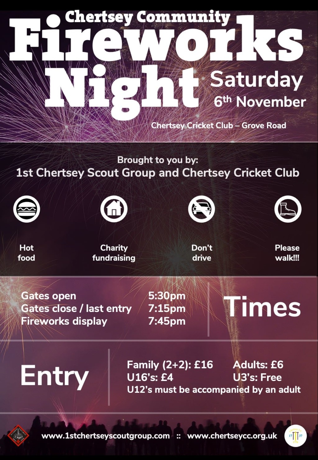 CCC x Chertsey Scouts Fireworks Night Back With a Bang!